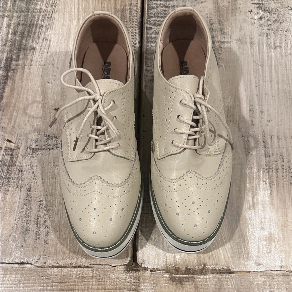 Classic Beige women’s Brogue Shoes